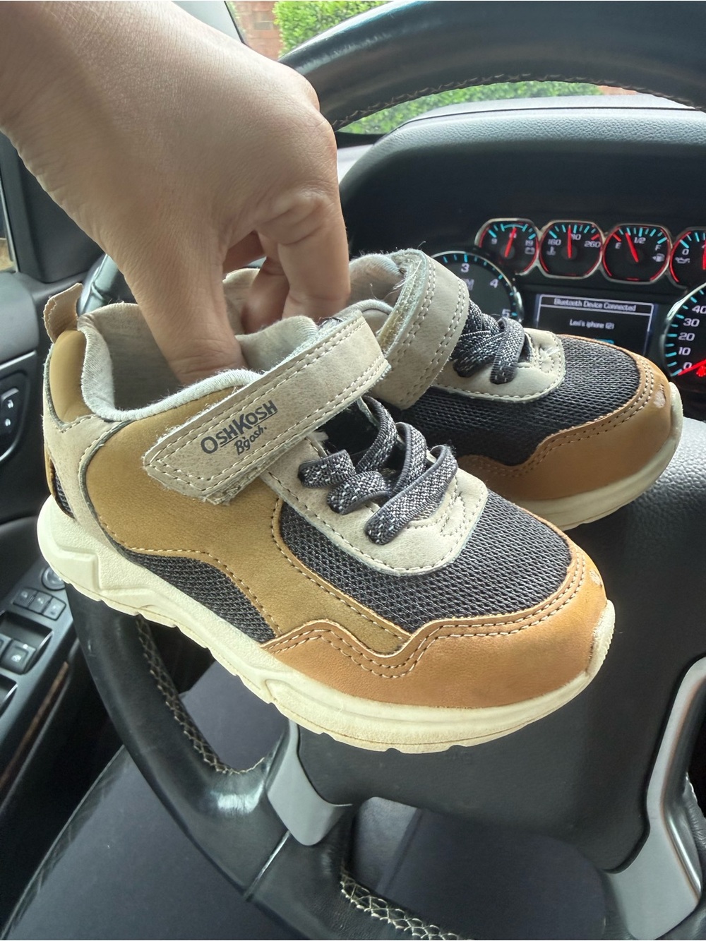 OshKosh B'gosh Kids Brown, Gray and Tan Active Sneakers